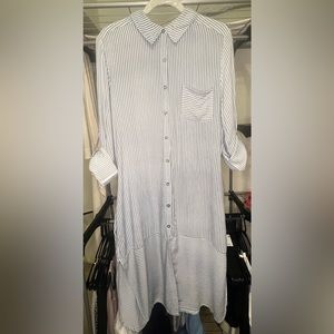 SOHO New York + Company Shirt Dress in Blue - Size Medium - Great Condition